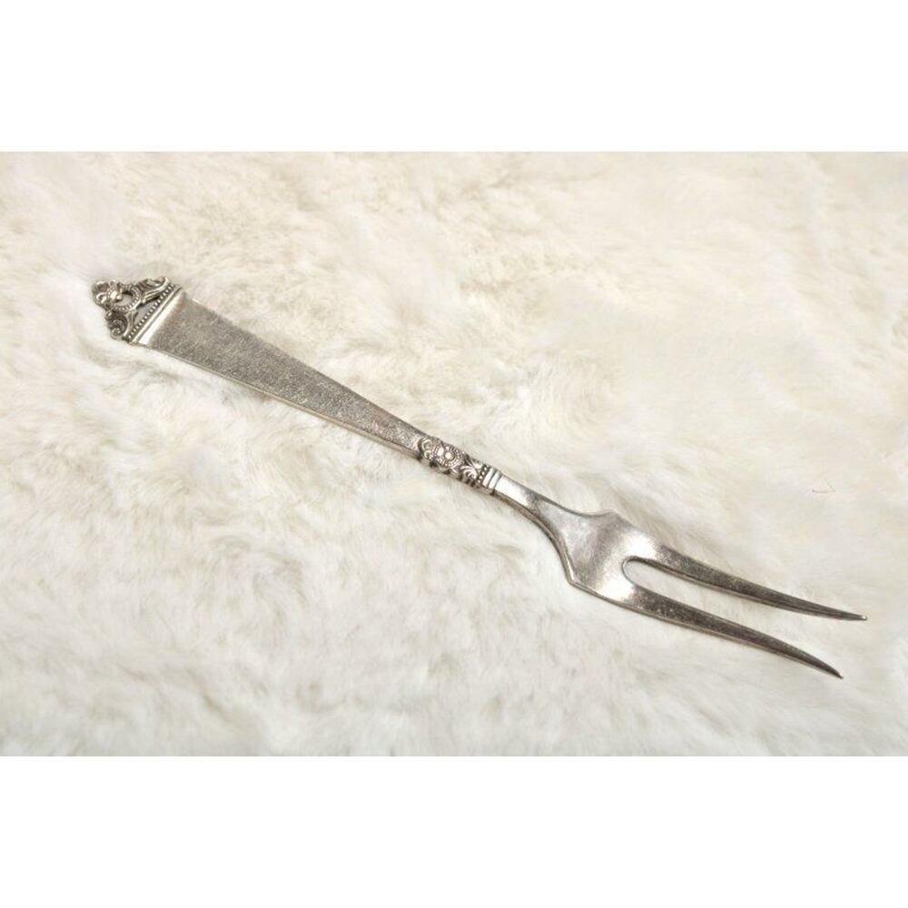 Silver Lemon Olive Fork 5" Odel by Nils Hansen Norway 830 Fine Silver Cold Cuts